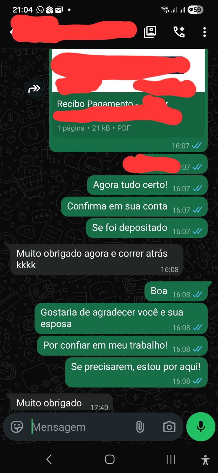 Depoimento de cliente Pai do Home