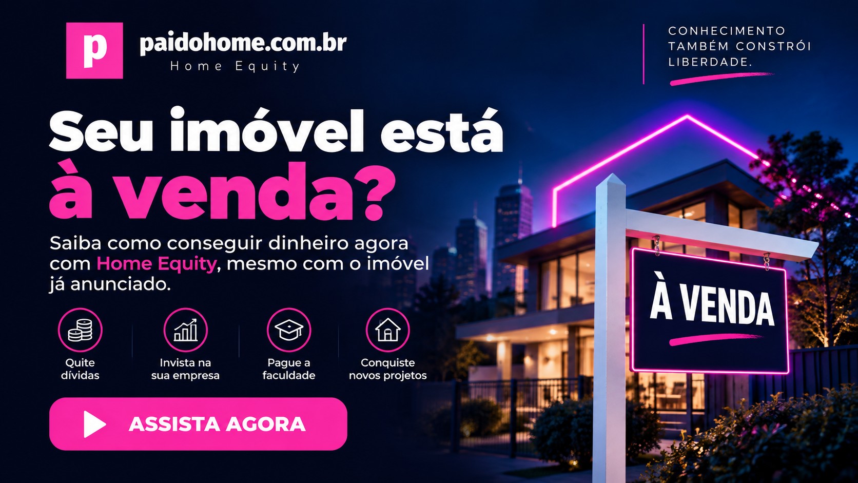Home Equity para imóvel anunciado à venda