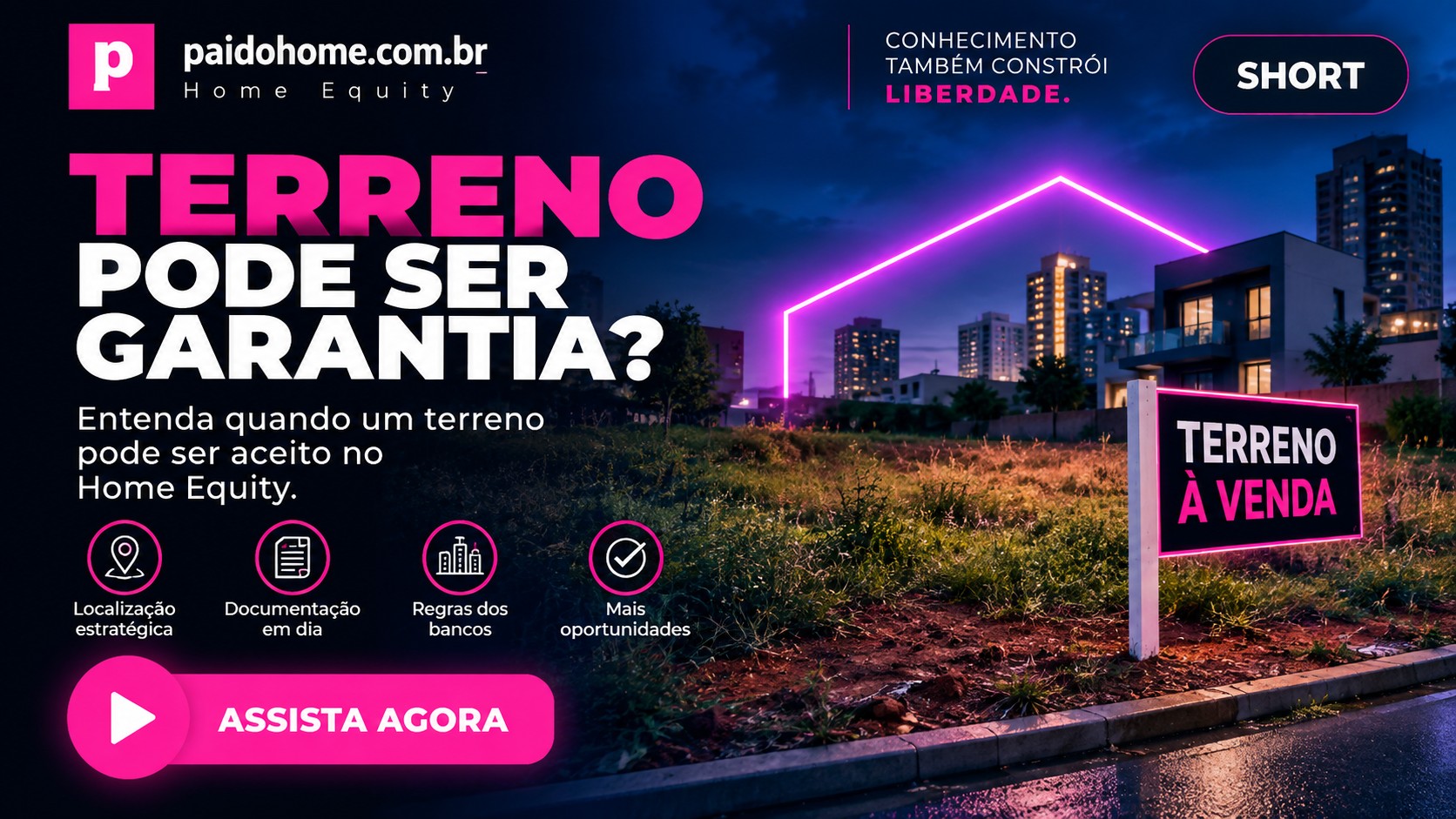 Terreno pode ser usado como garantia no Home Equity?